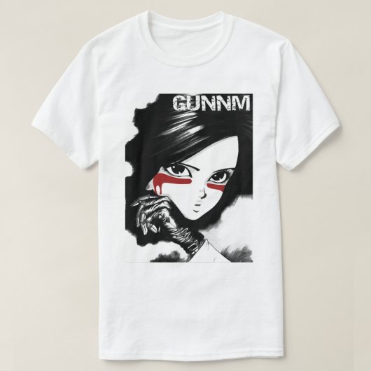 Funny Mannen Gunnm Gally Alita Battle Angel Geweld T-shirt (Design voorkant)
