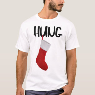 Funny Mannen Kerstmis houden goed Hung T-Shirt
