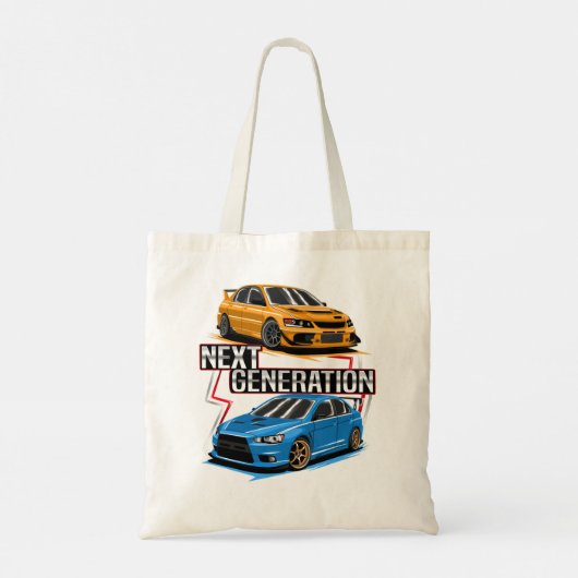 Funny Mannen Lancer Next Generation 9 and 10 Tote Bag (Achterkant)