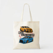 Funny Mannen Lancer Next Generation 9 and 10 Tote Bag (Voorkant)