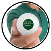 Funny Mannen Lost Golf Balls Golfballen