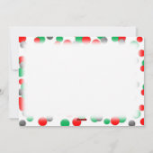 Funny Mannen met kerstmis Feestdagenkaart (Achterkant)