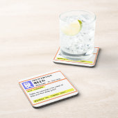 Funny Mannen Prescription Beer Drink Coasters Set Bier Onderzetter (Rechterzijde)