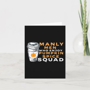 Funny Mannen Pumpkin Spice Boyvriend Husband Gag J Kaart
