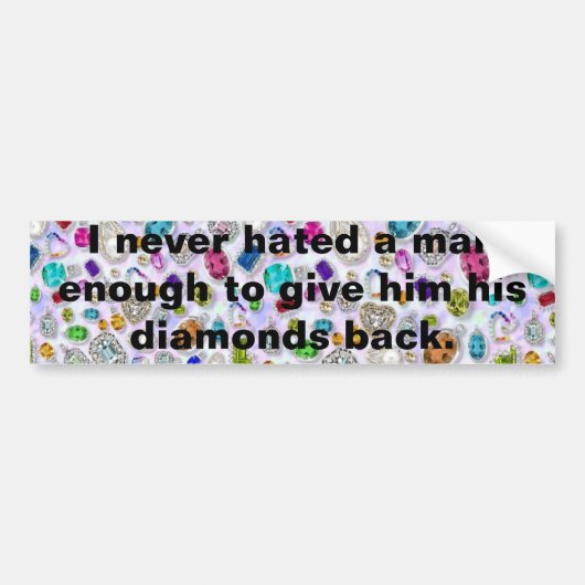 Funny Mannen Quote Bumpersticker (Voorkant)