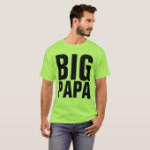 FUNNY MANNEN T-SHIRTS BIG PAPA (Voorkant volledig)