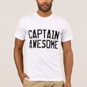 Funny mannen T-shirts, CAPTAIN GEWELDIGE T-shirt (Voorkant)