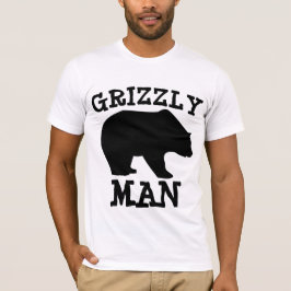 Funny Mannen T-Shirts, GRIZZLY MAN T-shirt