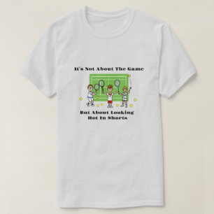 Funny Mannen Tennis Hot Shorts T-Shirt