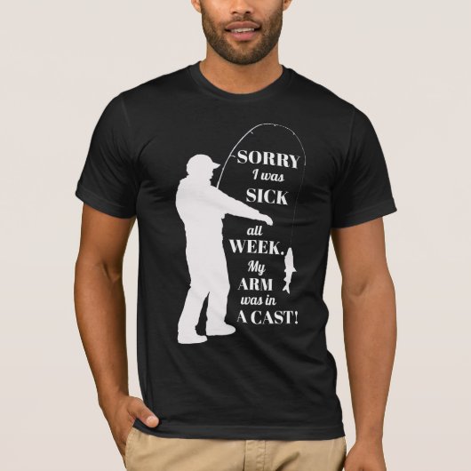 Funny Mannen Vist Shirt (Voorkant)