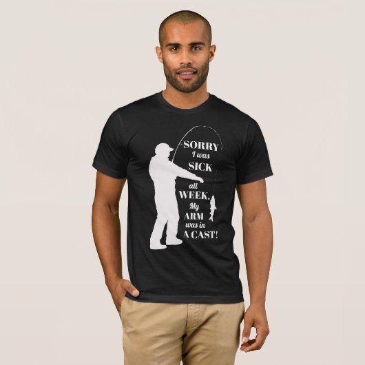 Funny Mannen Vist Shirt (Voorkant volledig)