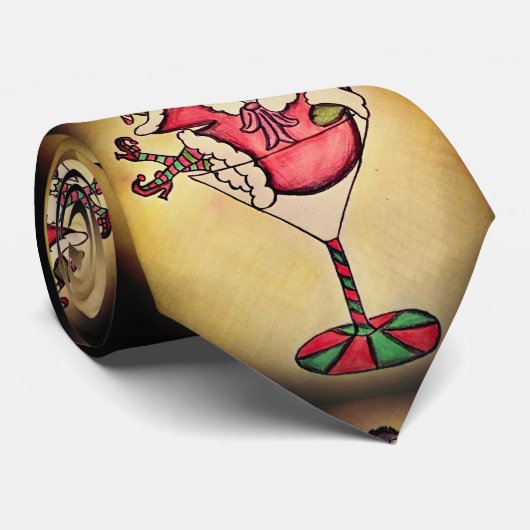 Funny Mannen's kerstStropdas Stropdas (Opgerold)