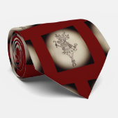 Funny Mannen's kerstStropdas Stropdas (Opgerold)