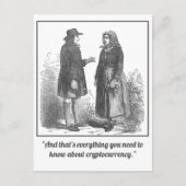 Funny Mansplaining Cryptocurrency Briefkaart (Voorkant)