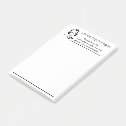 Funny Mantra Post-it Notes van schoolpsycholoog (Schuin)