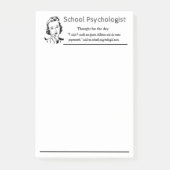 Funny Mantra Post-it Notes van schoolpsycholoog (Voorkant)