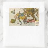 Funny Map of Europe Rechthoekige Sticker (Tas)