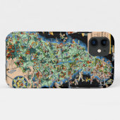 Funny Map op het schiereiland San Francisco Case-Mate iPhone Case (Achterkant (horizontaal))