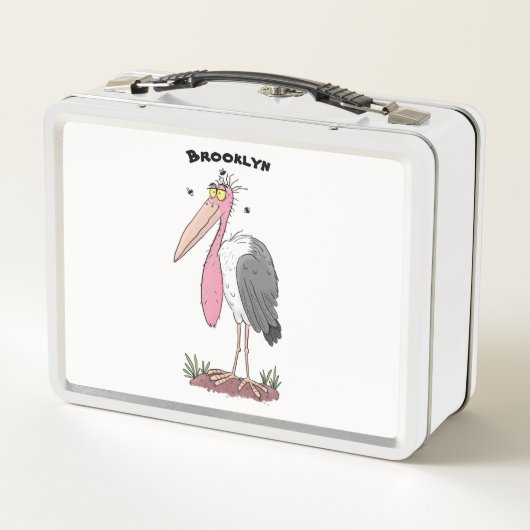 Funny marabou stork cartoon (Achterkant)