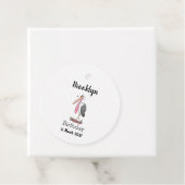 Funny marabou stork cartoon bedankjes labels (In situ)