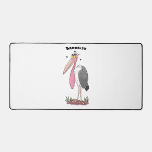 Funny marabou stork cartoon bureaumat