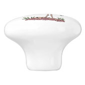 Funny marabou stork cartoon keramische knop (Zijkant)