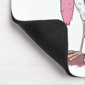 Funny marabou stork cartoon muismat (Hoek)