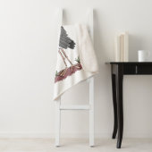 Funny marabou stork cartoon sherpa deken (In situ)