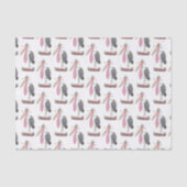 Funny marabou stork cartoon tissuepapier (Voorkant)