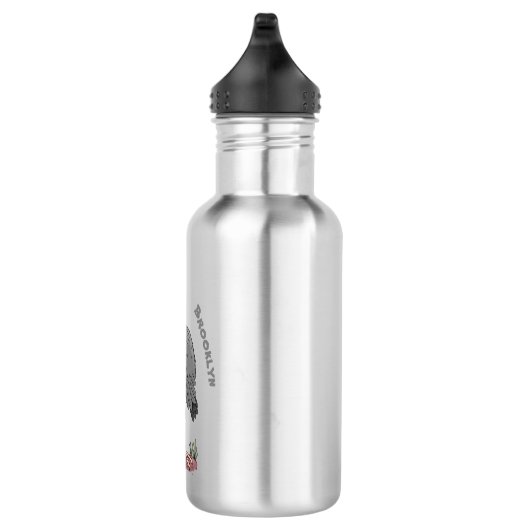 Funny marabou stork cartoon waterfles  (Rechts)