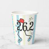 Funny Marathon 26.2 © Runner Paper Cups Papieren Bekers (Achterkant)