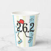 Funny Marathon 26.2 © Runner Paper Cups Papieren Bekers (Voorkant)