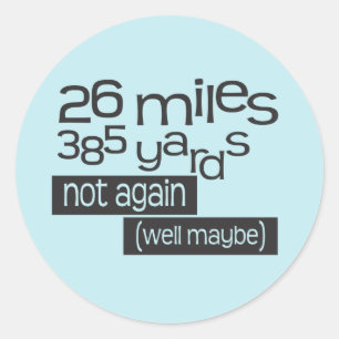 Funny Marathon 26 mijl 385 meter © Stickers