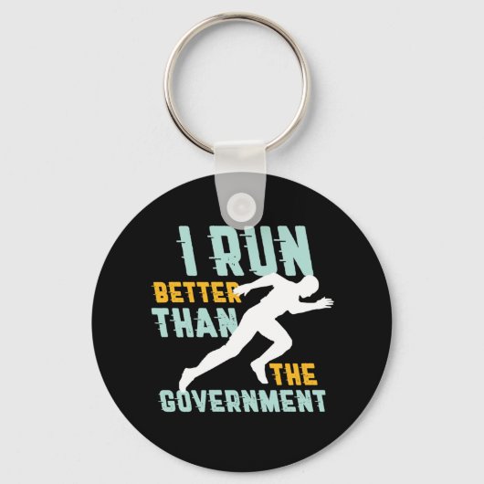 Funny Marathon met Jogging Workout Runner Sleutelhanger (Voorkant)