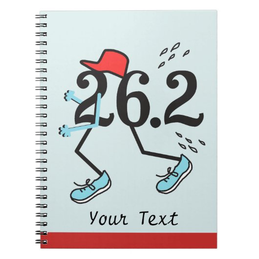 Funny Marathon Runner 26.2 - Gifts for Runners Notitieboek (Voorkant)