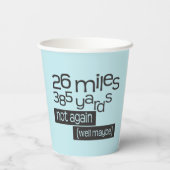 Funny Marathon Runner, 26 mijl, 385 meter Papieren Bekers (Achterkant)