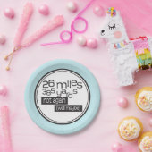 Funny Marathon Runner 26 mijl 385 meter Papieren Bordje (Feest)