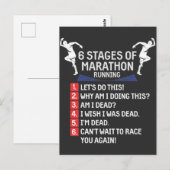 Funny Marathon Runner Humor Marathoner Briefkaart (Voorkant / Achterkant)