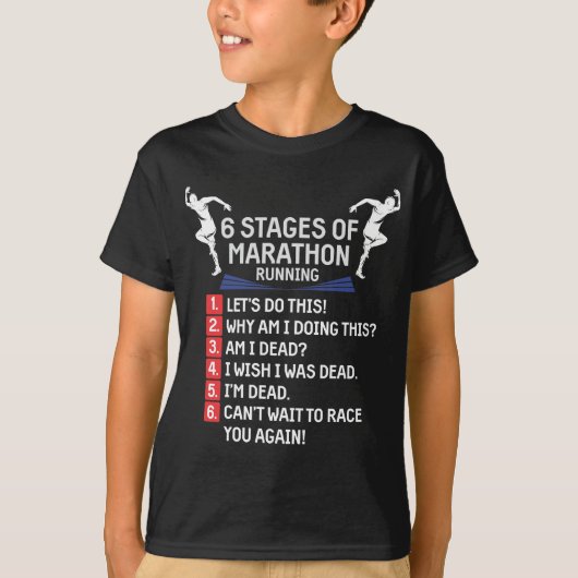 Funny Marathon Runner Humor Marathoner T-shirt (Voorkant)