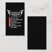 Funny Marathon Runner Humor Marathoner Visitekaartje (Voorkant / Achterkant)
