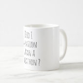 Funny Marathon Runner Marathoner Running Joke Koffiemok (Voorkant rechts)