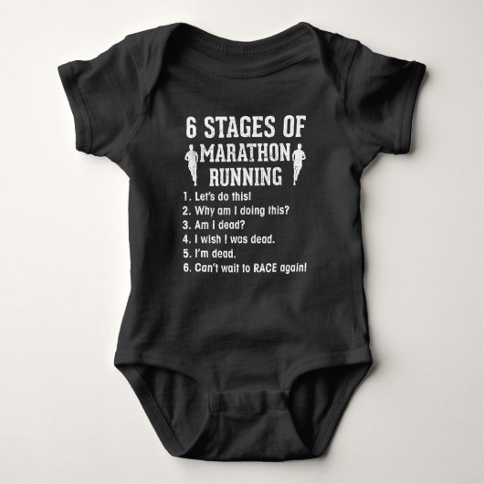 Funny Marathon Runner Quote Athlete Romper (Voorkant)