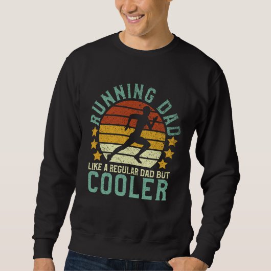 Funny Marathon Runner Vaderdag Gif Trui (Voorkant)