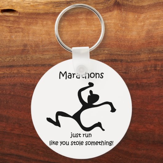 Funny marathon sleutelhanger (Voorkant)