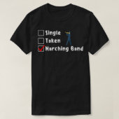 Funny Marching Band Checklist T-shirt (Design voorkant)