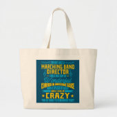 Funny Marching Band Director Music Band Teacher Grote Tote Bag (Voorkant)