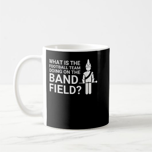 Funny Marching Band Field Funny Clarinet Tuba Drum Koffiemok (Links)