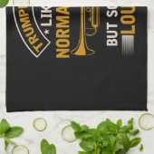 Funny Marching Band Trumpeter Humor Theedoek (Gevouwen)