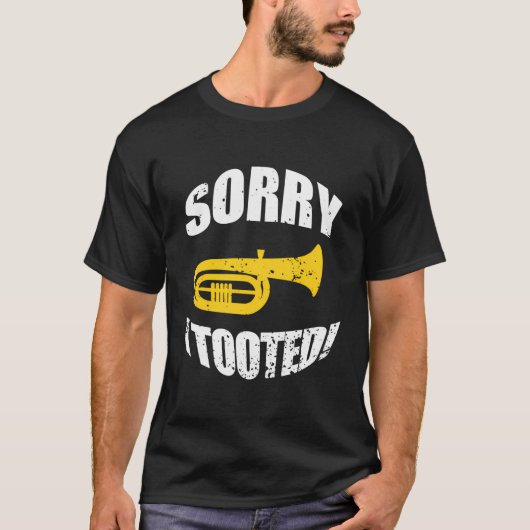 Funny Marching Band Tuba Player T-shirt (Voorkant)