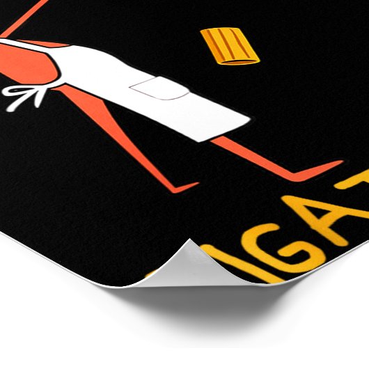 Funny Marcus The Worm Rigatoni Pasta  Poster (Hoek)